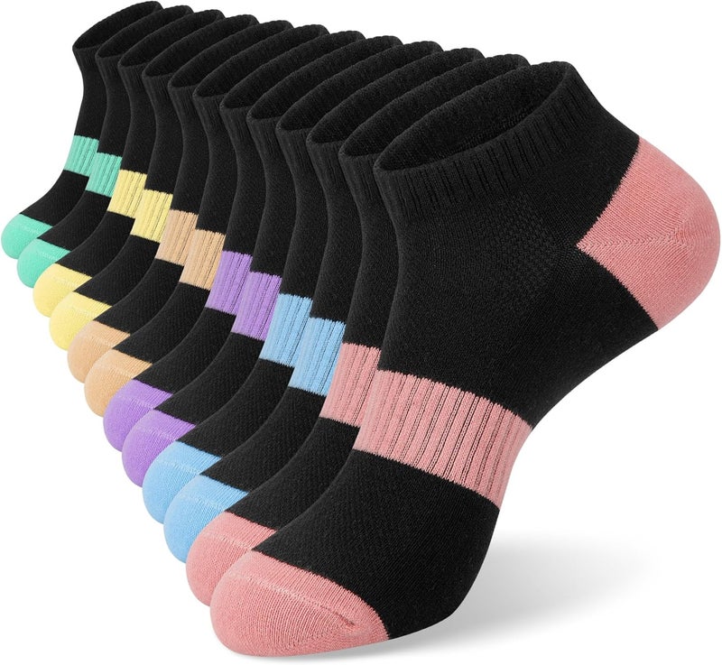 Darller 6 Pairs Ankle Socks for Women - Lightweight Low Cut No Show Casual Cotton Socks Breathable - Image 1